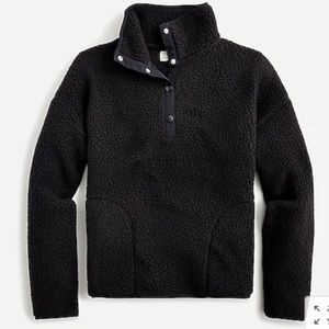 J. Crew Polartec sherpa fleece half-snap pullover